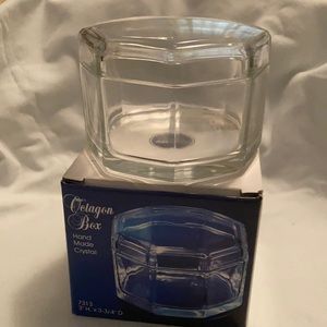 Octagon Box. Hand Made Crystal.